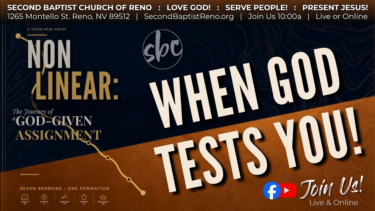 SBC Live!  8.2.26 "When God Tests You!" Genesis 22:1-19 (NIV)