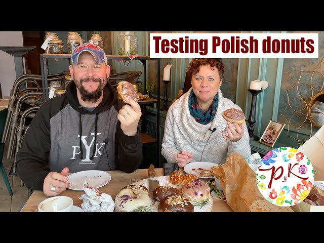 Testing Polish donuts "pączki" in Szczecin | Poland | Polish Your Kitchen