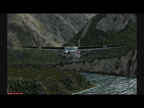 FSX Flight Simulator Final Approach and Landing at Scar Creek CBA7