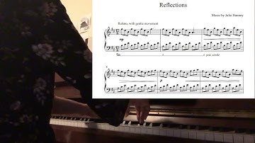Reflections by Julie Hanney - live, felt piano version