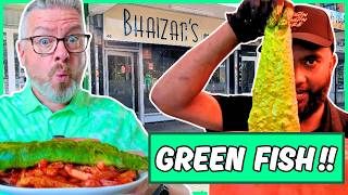 I Review The Famous GREEN Bengali Fish & Chips!