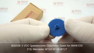 Bross Auto Parts BGE508-3 VDO Speedometer Odometer Gears for BMW E30 316i Mercedes W124 W126 W127
