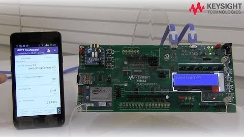 Keysight IoT applied courseware U380xA-Serie – Demonstration einer Smart Gardening Anwendung