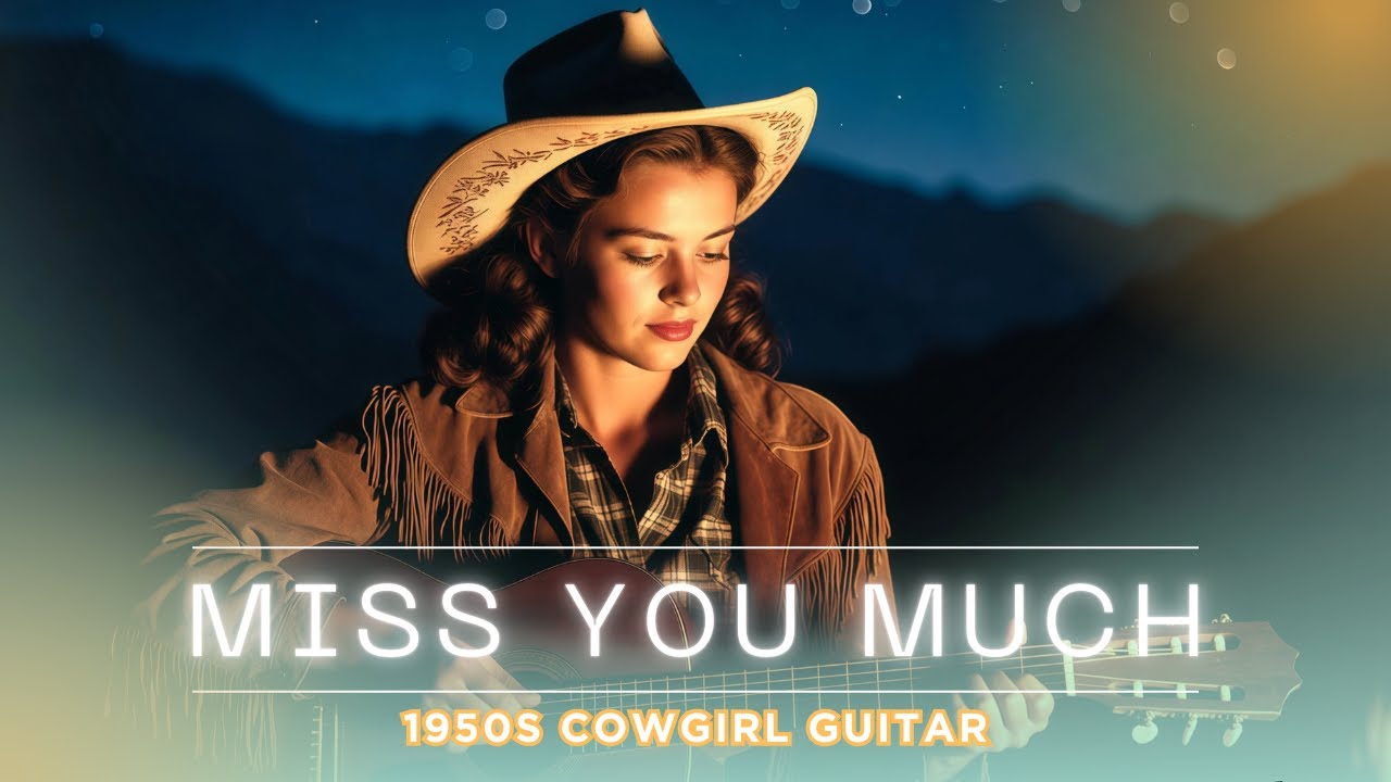 Miss You Much 🤍 1950s Cowgirl Guitar | Vintage Country Love 