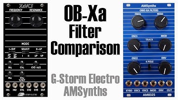 OB-Xa Eurorack filter comparison