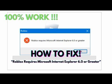 Cara Mengatasi "Roblox Requires Microsoft Explorer 6.0 or greater" | Roblox
