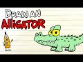How to draw an alligator