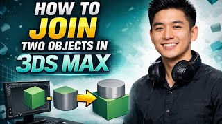 How to JOIN TWO OBJECTS in 3DS MAX (Step by Step)