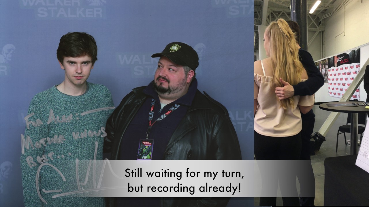 Meeting Freddie Highmore at WSC London 2017!