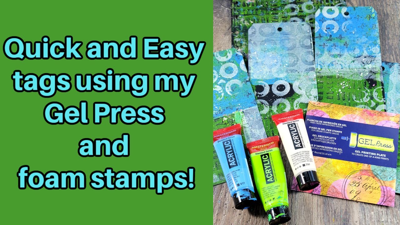 Beginner Gel Press Printing: Foam Stamps