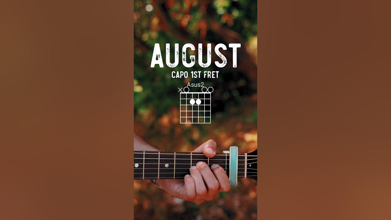 August Taylor Swift Guitar Tutorial // August Guitar Lesson