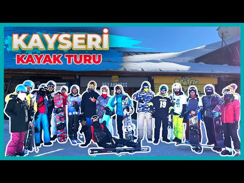 20 Kişiye Kayak Öğrettim! Kayseri Kayak Turu Part 1