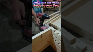 Assembling the small folding Drafting Table in progress, Woodworking Jobs