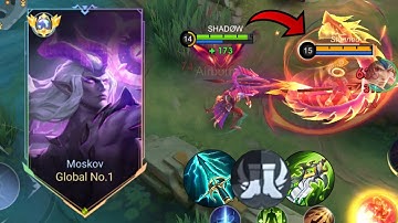 WTF DAMAGE!! TOP 1 GLOBAL MOSKOV NEW BEST 1 HIT DELETE  BUILD 2024!! BUILD TOP 1 GLOBAL MLBB‼️