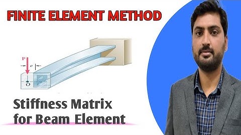 |Finite Element Method| |Stiffness Matrix Beam Element| Lecture-11