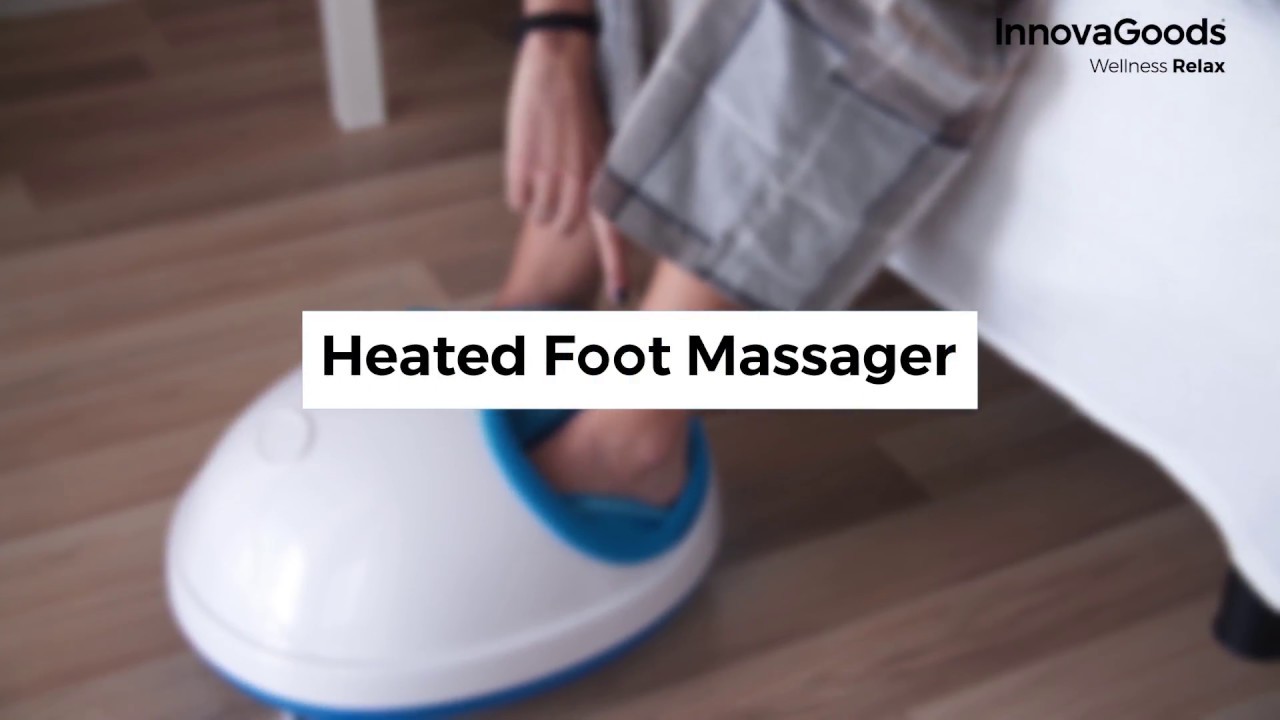 InnovaGoods Wellness Relax Heated Foot Massager with Pressotherapy