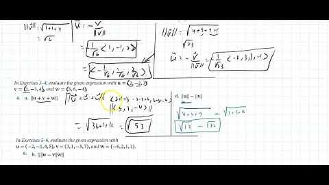 3.2 Norm, Dot Product, and Distance in R^n