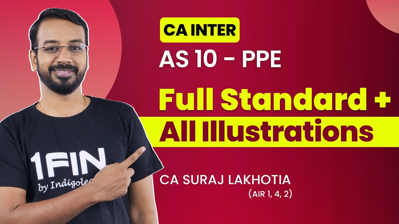 AS 10 (PPE) Full Standard in ONE Shot 🚀 | Every Illustration Covered | CA Inter Must-Watch!