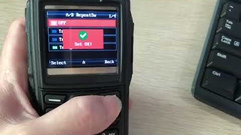 Repeater fucntion dual band DMR radio