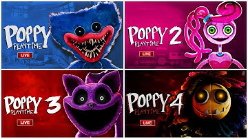 Poppy Playtime Chapters 1, 2, 3 & 4 Full Gameplay Walkthrough No Commentary - Horror Adventure