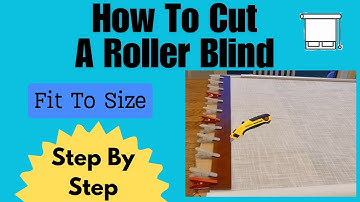 how to cut a roller blind fit to size step by step #shorts