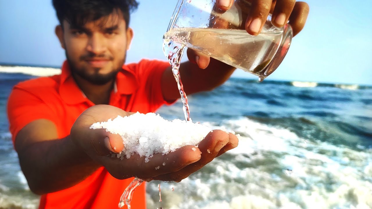 Sea 🌊 Water to Salt 🧂 How much amount of salt in 2 litres of SeaWater