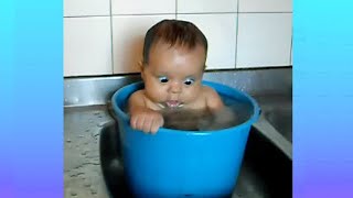 Super Funny Baby Videos |100 Cute Baby Moments Playing With Water | Funny Videos