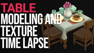 Table - Modeling and Texturing with Maya and Photoshop - Time Lapse
