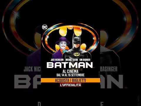 Video Batman di Tim Burton torna al cinema in Italia, con Michael Keaton, Jack Nicholson, Kim Basinger