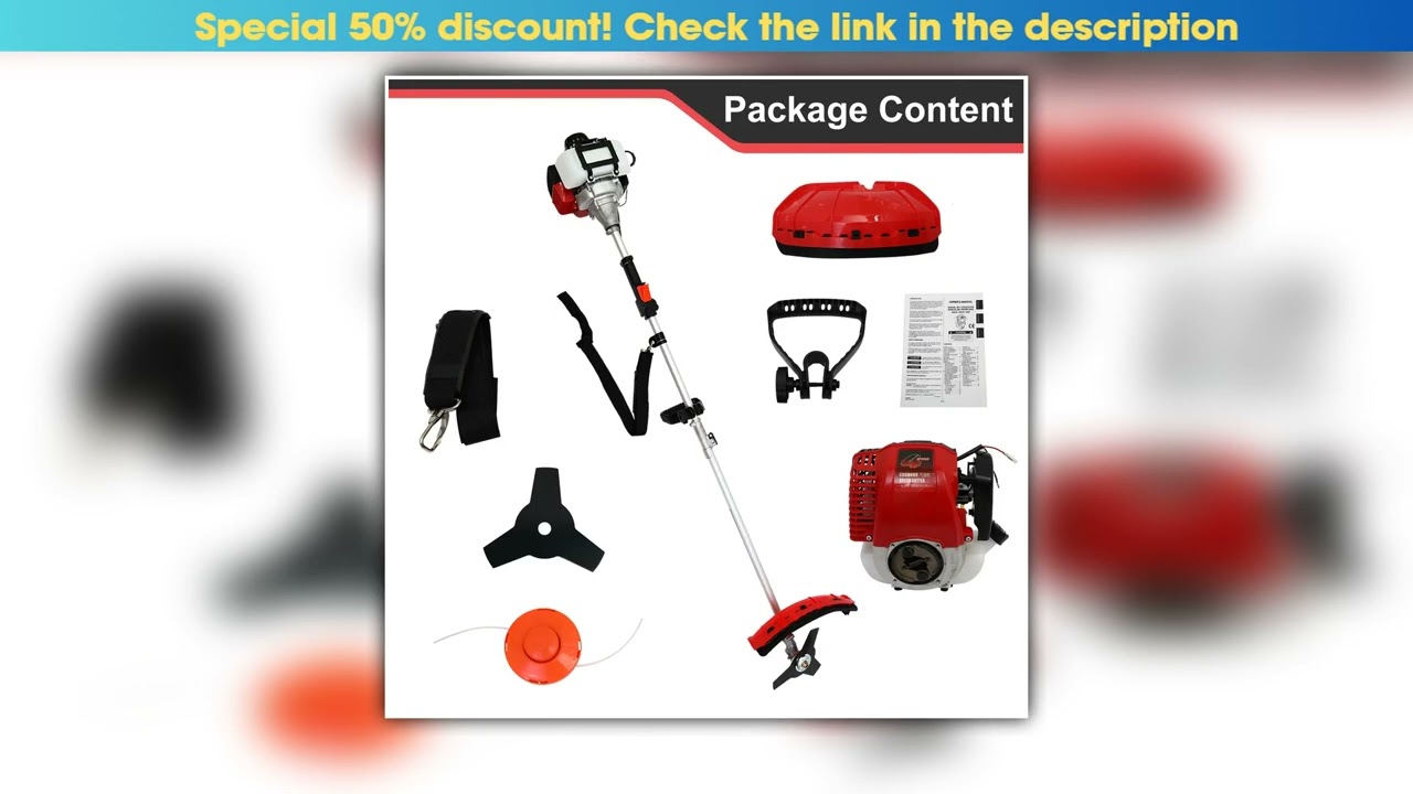 4Stroke Gas Weed Eater 31cc 15lb 13 in Straight Shaft Trimmer Cordless Weed Wacker Light HighPower