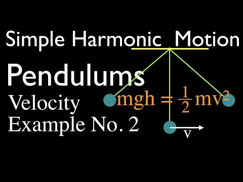 Simple Harmonic Motion (6 of 16): Pendulum Velocity from Angle of Displacement