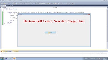 VB. Net | Colordialog Group Tab | Hartron Skill Centre, Near Jat College, Hisar