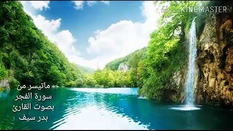 تلاوة خاشعة ماتيسر من سورة الفجر بصوت القارئ بدر سيف