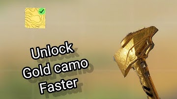 How to unlock gold camo on any Melee weapon fast ?