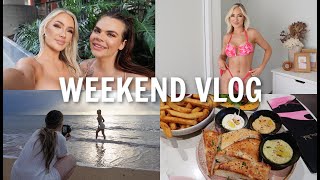 Weekend Vlog / White Fox Try-On Haul, Sunrise Shoot, Galentines & More!