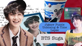 BTS Jigsaw Puzzle Unboxing and Time Lapse Challenge - Suga Version screenshot 2