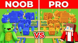 Mikey Water Village vs JJ Lava Village - NOOB vs PRO in Minecraft (Maizen)