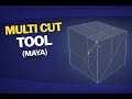 Maya Multi Cut Tool Explained for Beginners | Clean Topology Step by Step