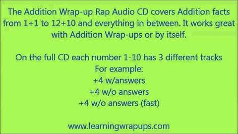 Learning Wrap-Ups: Wrap-Up Rap Addition Sample