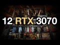 12 RTX 3070 MONSTER GPU Mining Rig