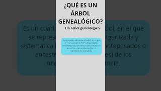 ¿Que es un árbol genealógico