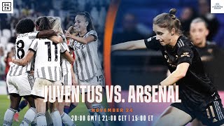 Juventus vs. Arsenal | UEFA Women's Champions League Giornata 3 Full Match
