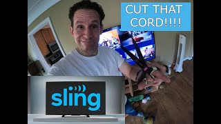 SLING TV FULL REVIEW!!! CUT THAT CORD!!!!