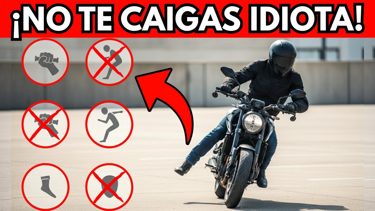 5 ERRORES De Equilibrio En MOTO Que PUEDEN MATARTE (¡Deja De HACERLOS!)