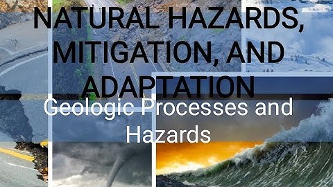 Natural Hazard, Mitigation and Adaption (ELS)