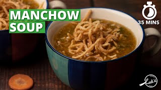 Manchow Soup Recipe | Veg Manchow Soup | Vegetable Soup Recipe | Cookd screenshot 1