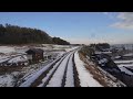 【4K前面展望】雪景色！のと鉄道七尾線　七尾→穴水