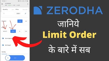 Limit Orders Explained - Limit Order Zerodha, Zerodha Me Limit Order Kaise Kare