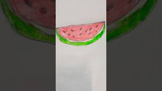 Creative art ideas for watermelon slice 🍉🍉😍#shorts #newvideo #ytshorts #art #drawing #trending #new