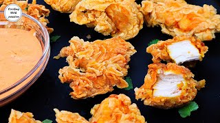 Perfect Fried Chicken Bites, Crispy Tandoori Chicken Bites / Tender Pops / Strips, Better Than KFC